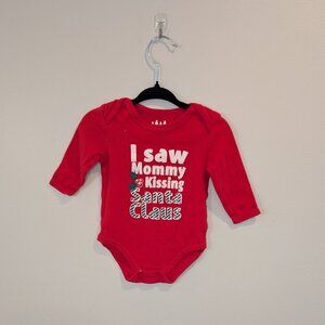 💛 3 for 10 💛 "I Saw Mommy Kissing Santa Claus" Christmas Bodysuit